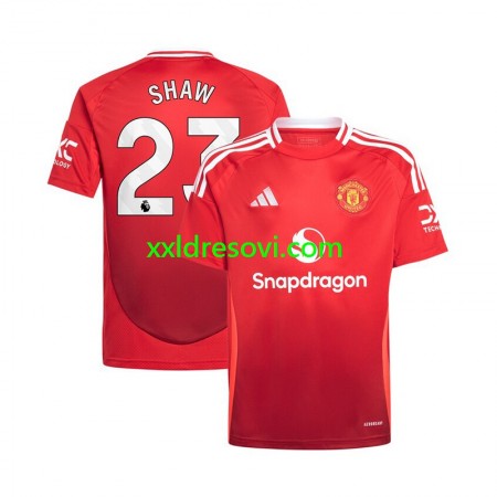 Manchester United Luke Shaw 23 Domaći Nogometni Dres 2024-2025